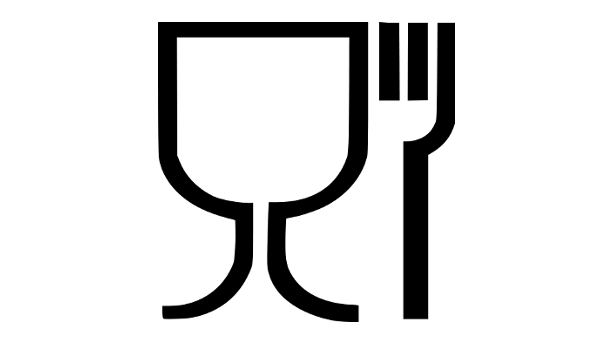 EU glass and fork symbol