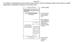 California Law Label example