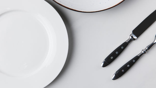 Cutlery and plates
