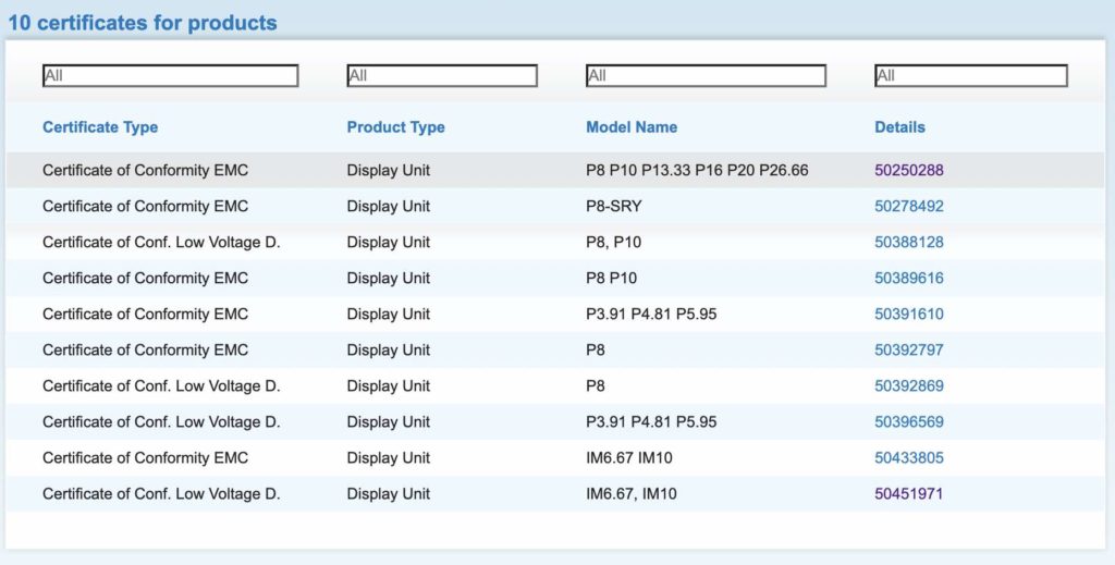 TUV Certificate Search