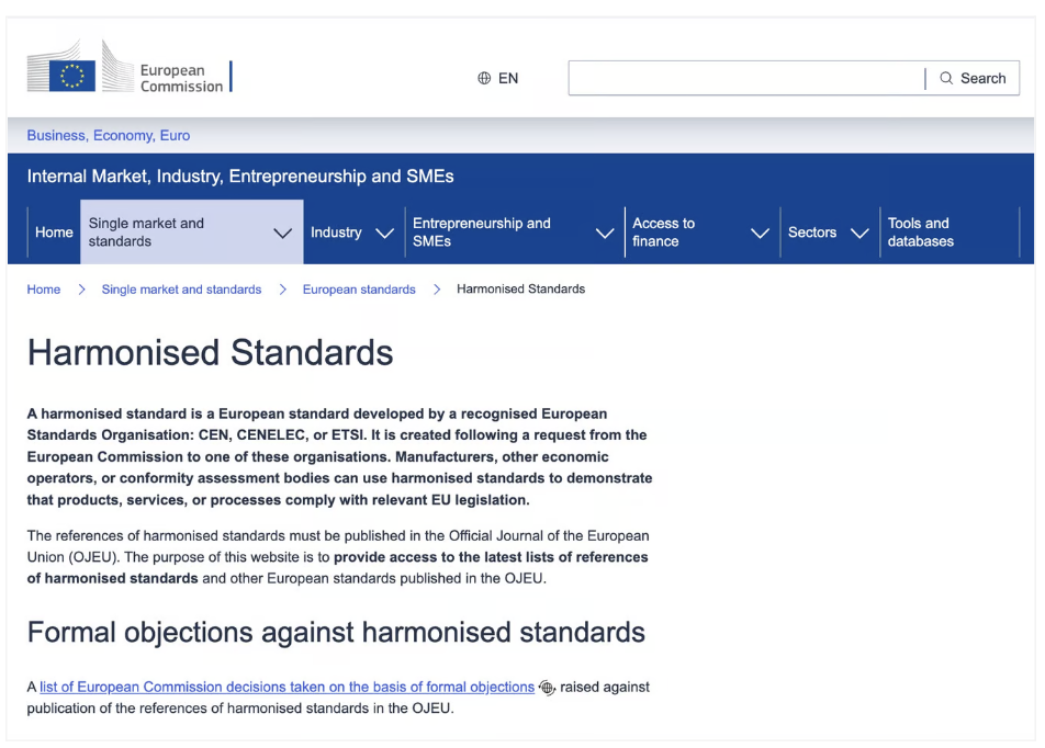harmonised standards