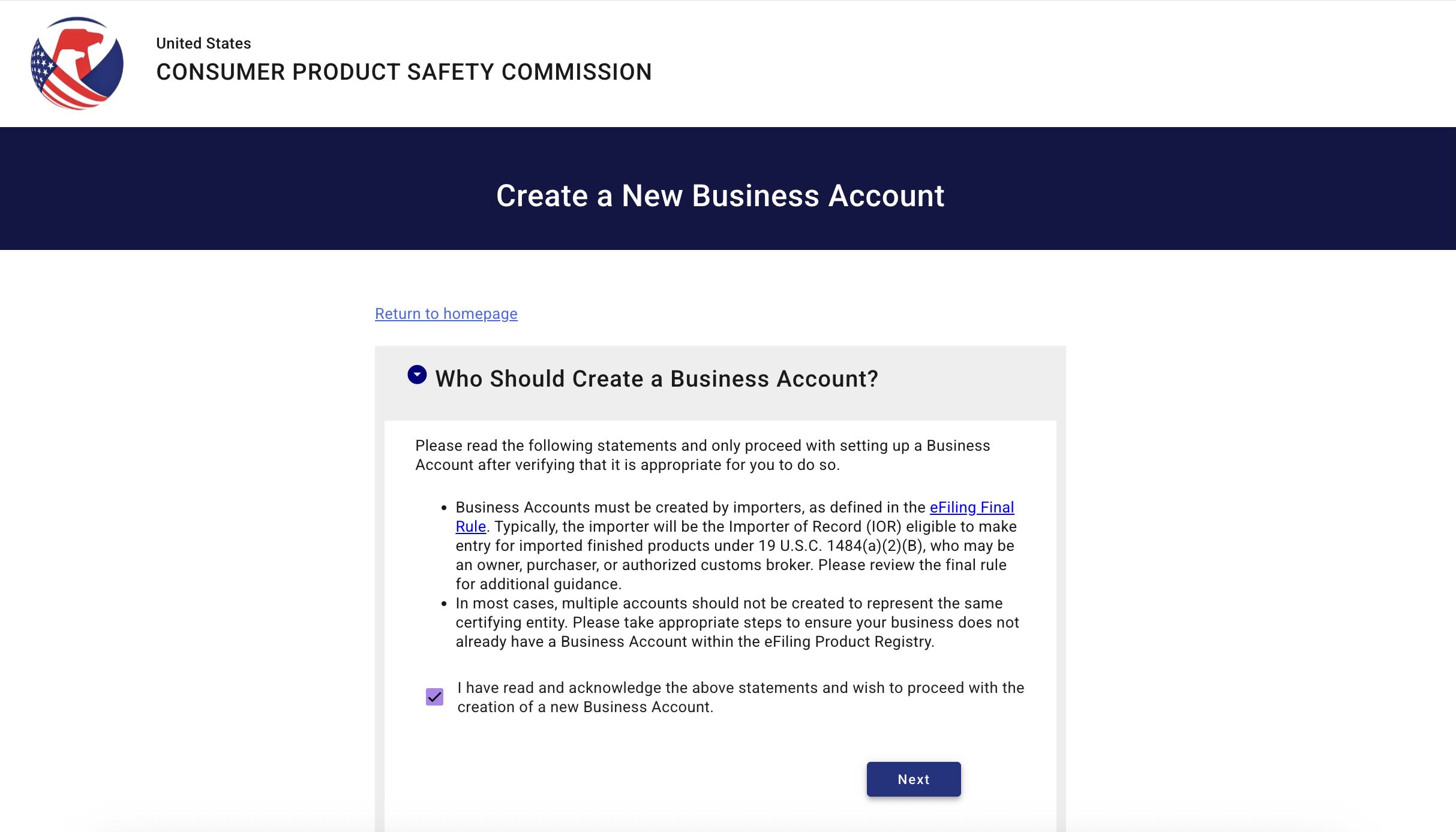 CPC eFiling Requirements