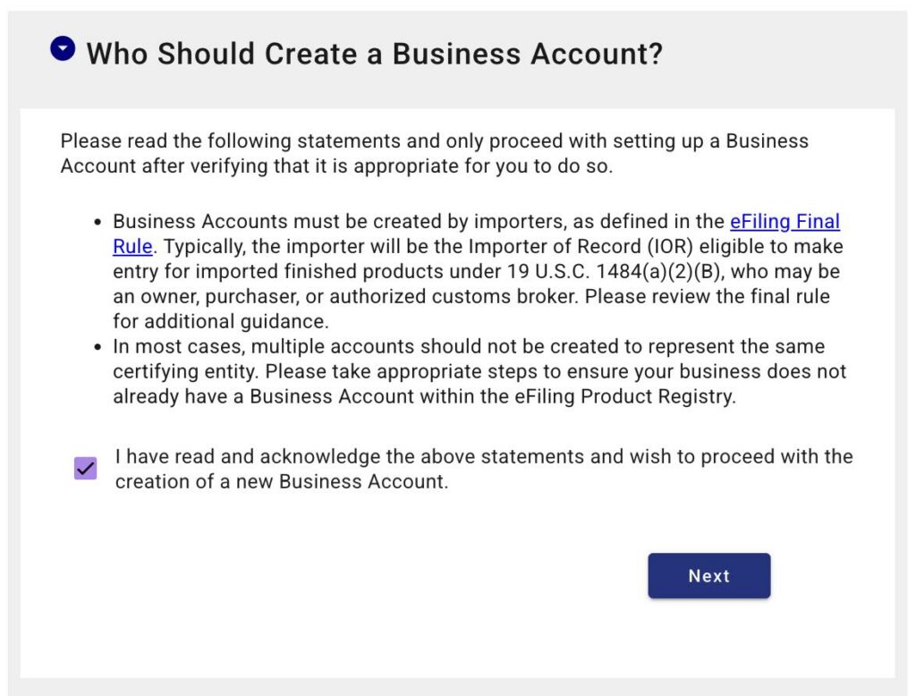 CPSC Product Registry portal