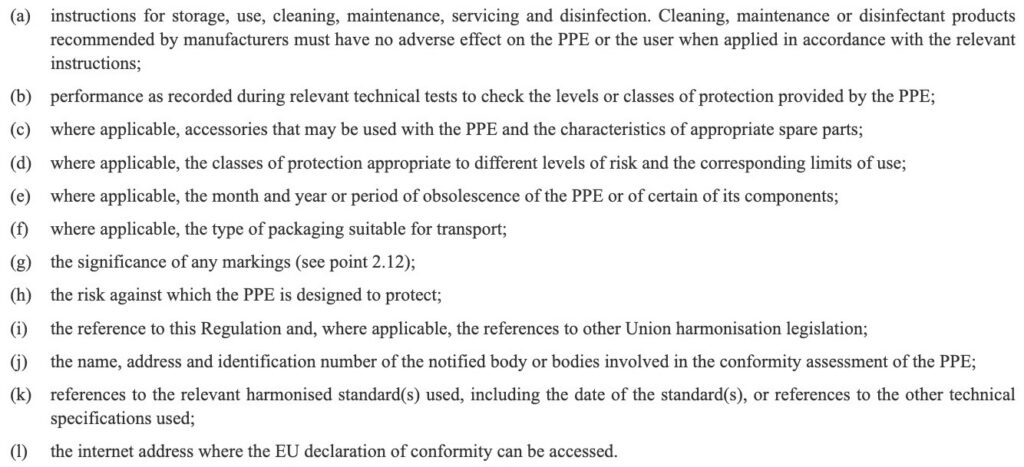 PPE Instructions