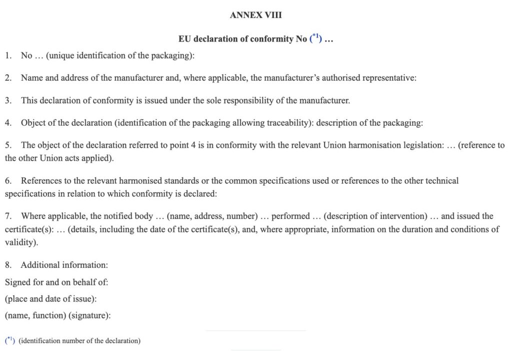 Declaration of Conformity