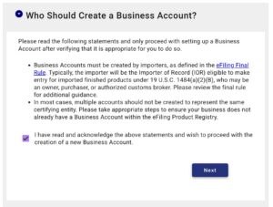 eFiling step 1