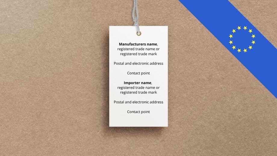 EU Manufacturer & Importer Label