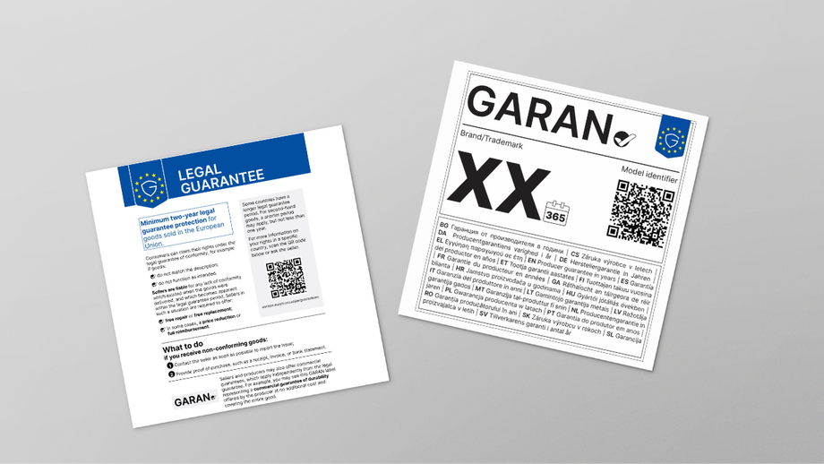 Legal Guarantee Notice & GARAN Label Legal Guarantee Notice & GARAN Label