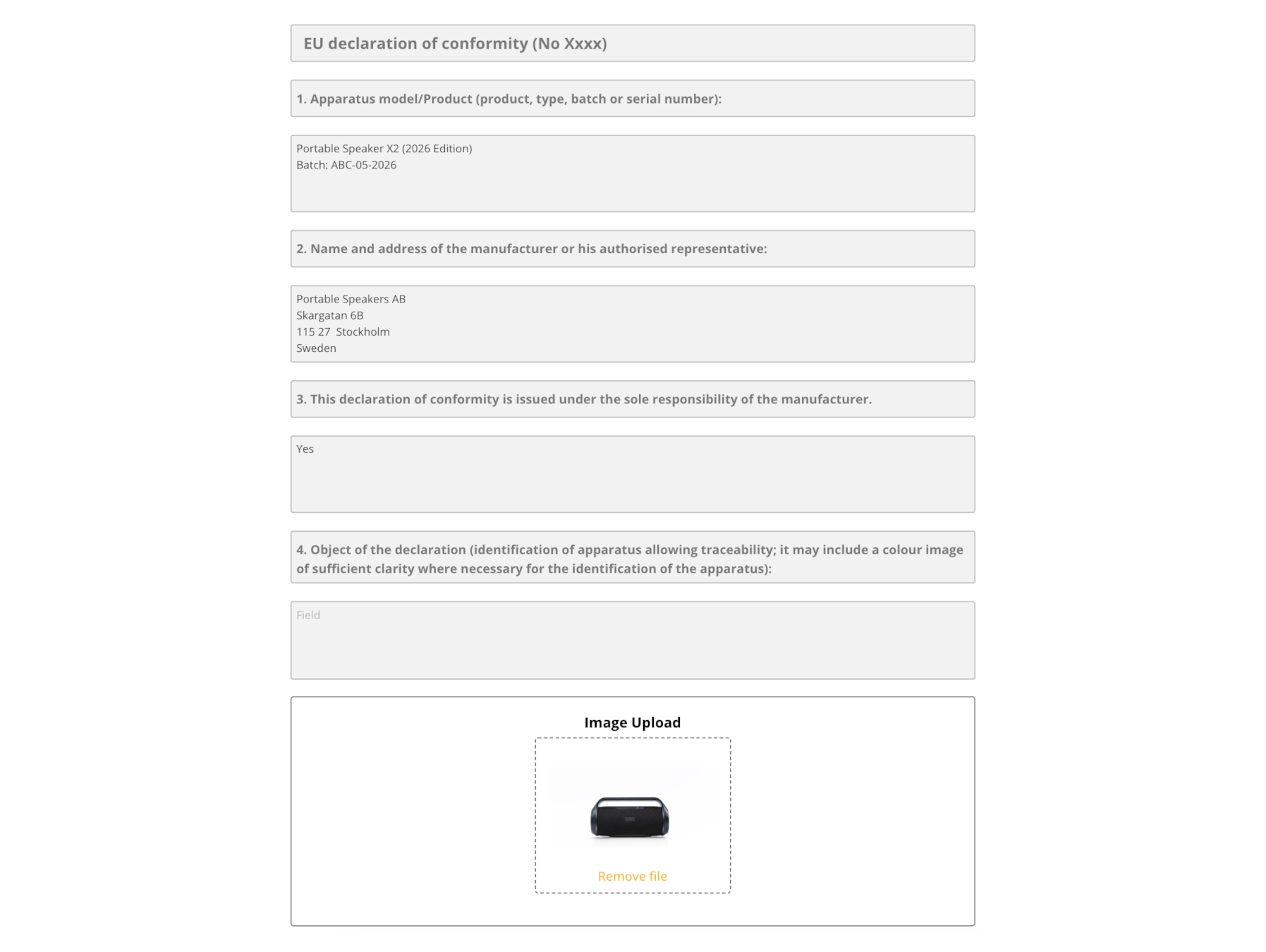 CE Marking Documents CE Marking Documents