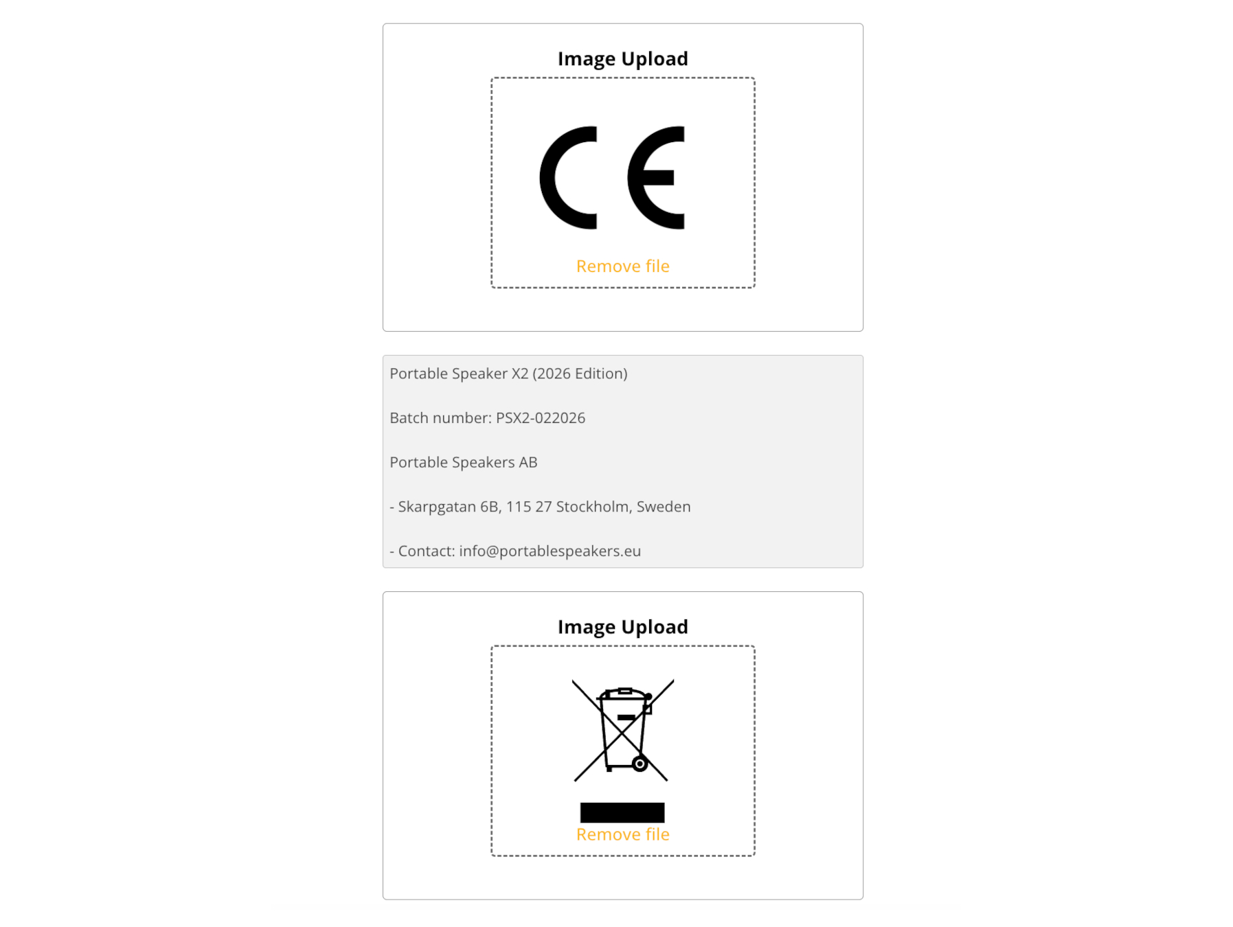 CE Marking Labels CE Marking Labels