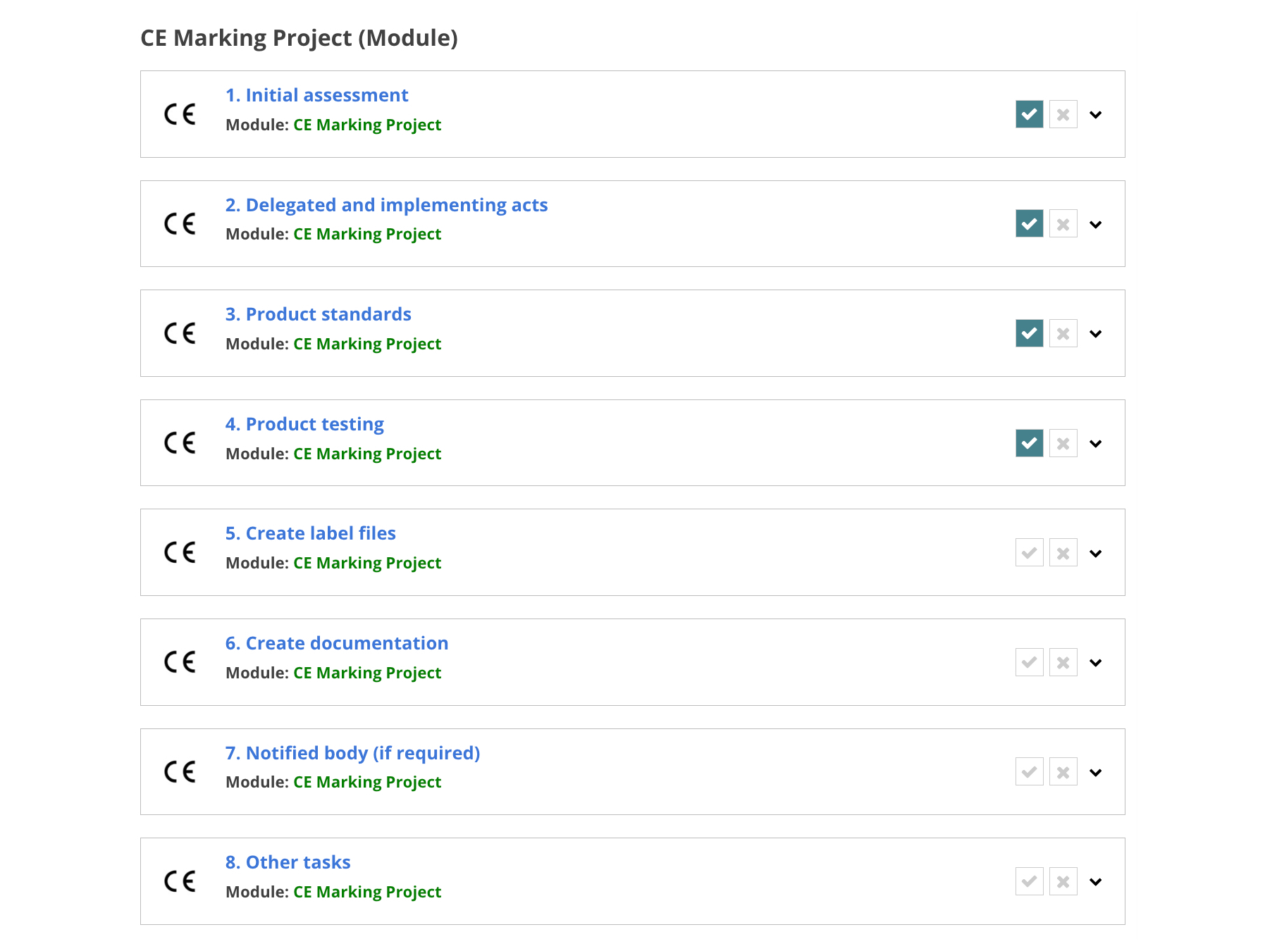 CE Marking Project CE Marking Project