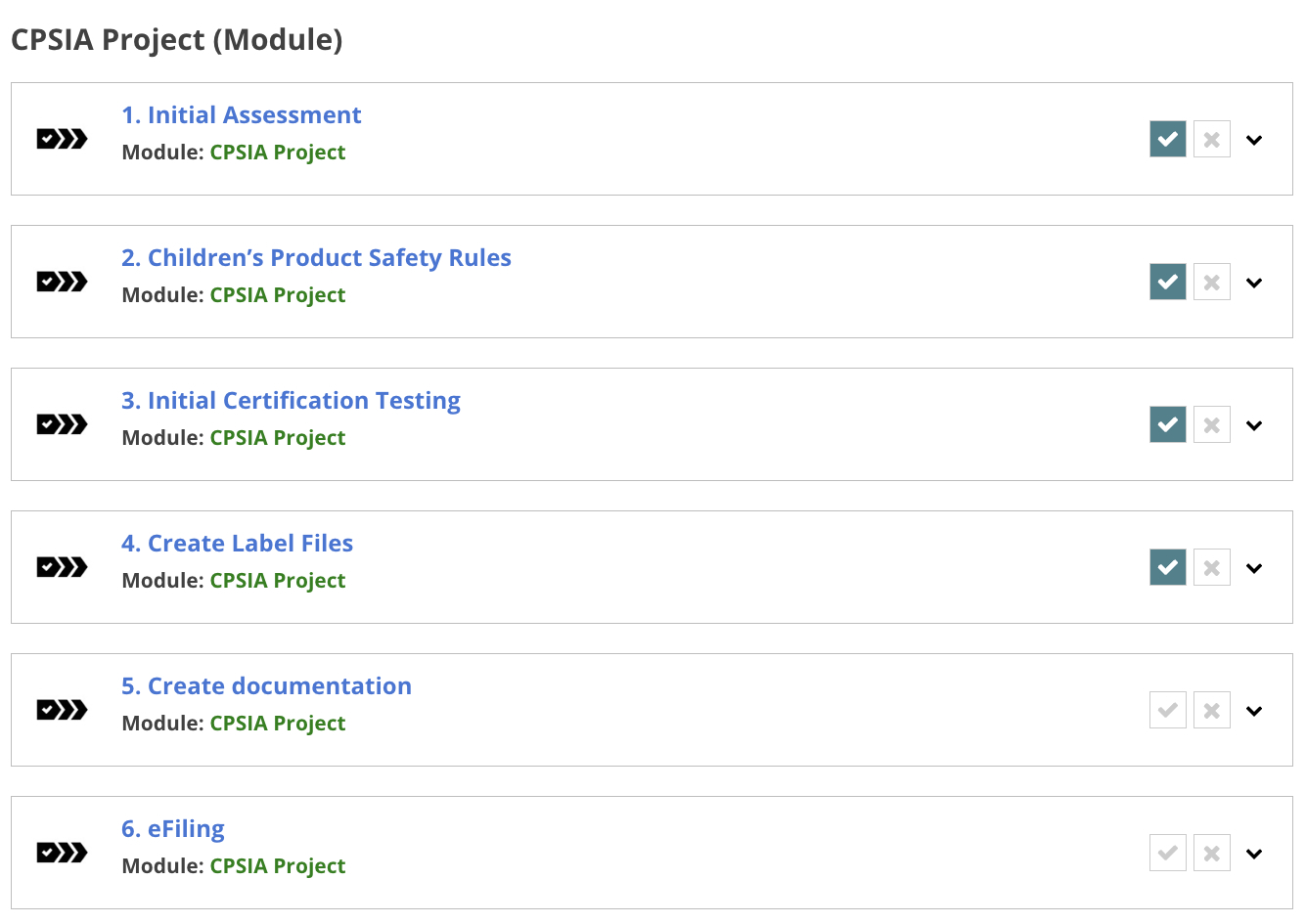 CPSIA Project Module CPSIA Project Module